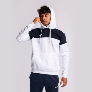 JOMA CREW V HOODIE WHITE NAVY