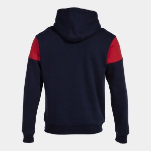 JOMA CREW V HOODIE NAVY RED