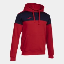 JOMA CREW V HOODIE RED NAVY