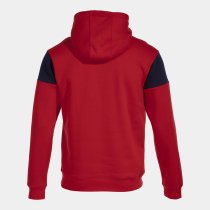 JOMA CREW V HOODIE RED NAVY
