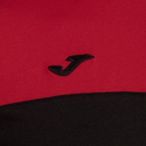 JOMA CREW V SHORT SLEEVE T-SHIRT BLACK RED