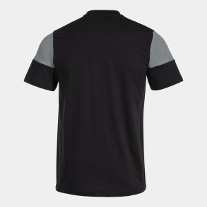JOMA CREW V SHORT SLEEVE T-SHIRT BLACK GREY