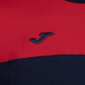 JOMA CREW V SHORT SLEEVE T-SHIRT NAVY RED