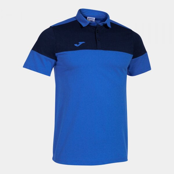 JOMA CREW V SHORT SLEEVE POLO ROYAL NAVY