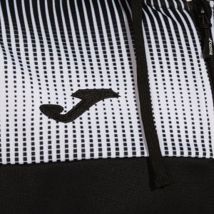 JOMA ECO SUPERNOVA ZIP-UP HOODIE BLACK WHITE
