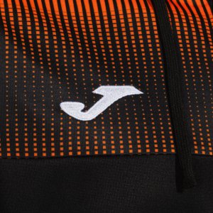 JOMA ECO SUPERNOVA ZIP-UP HOODIE BLACK ORANGE