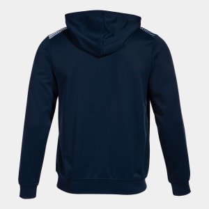 JOMA ECO SUPERNOVA ZIP-UP HOODIE NAVY WHITE