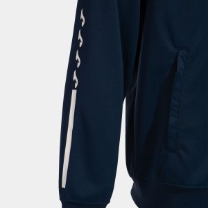 JOMA ECO SUPERNOVA ZIP-UP HOODIE NAVY WHITE