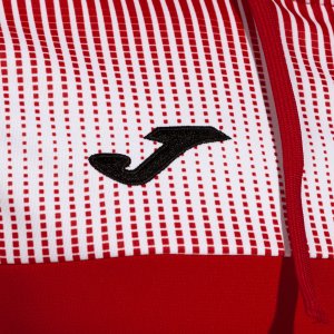 JOMA ECO SUPERNOVA ZIP-UP HOODIE RED WHITE