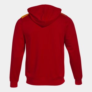 JOMA ECO SUPERNOVA ZIP-UP HOODIE RED YELLOW