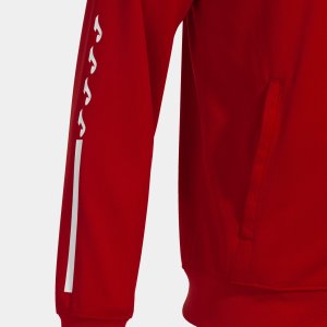 JOMA ECO SUPERNOVA ZIP-UP HOODIE RED YELLOW