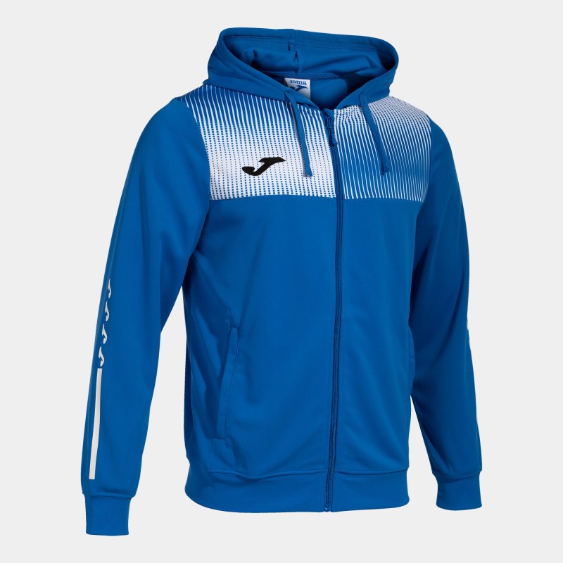 JOMA ECO SUPERNOVA ZIP-UP HOODIE ROYAL WHITE