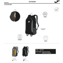 JOMA EXPLORER BACKPACK ANTHRACITE YELLOW