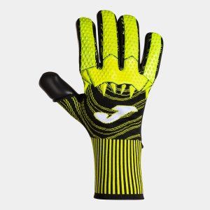 JOMA AREA 360 GOALKEEPER GLOVES BLACK FLUOR YELLOW