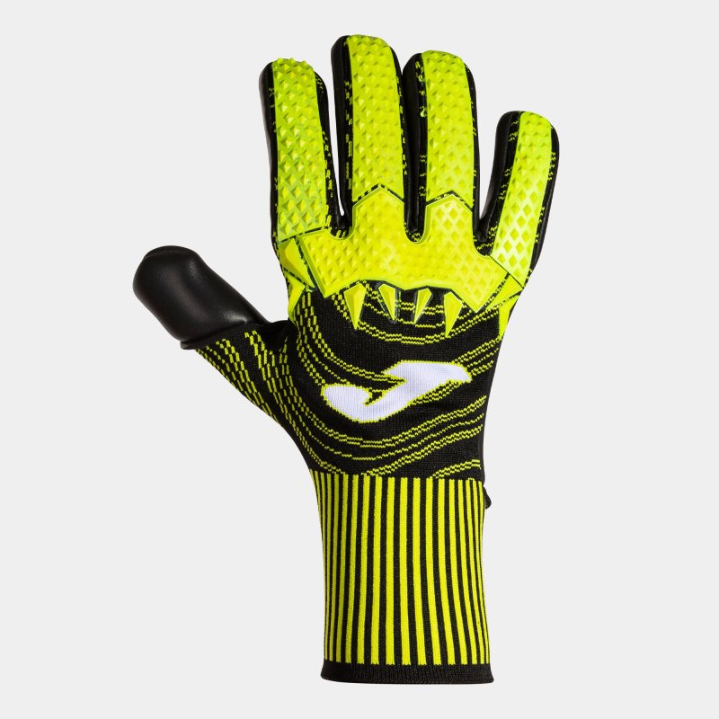 JOMA AREA 360 GOALKEEPER GLOVES BLACK FLUOR YELLOW