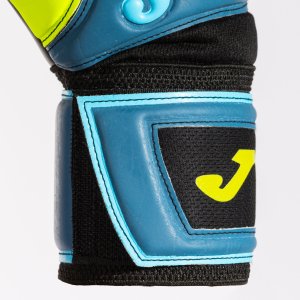 JOMA PREMIER GOALKEEPER GLOVES BLUE BLACK FLUOR YELLOW