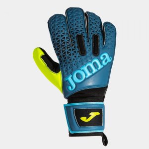 JOMA PREMIER GOALKEEPER GLOVES BLUE BLACK FLUOR YELLOW