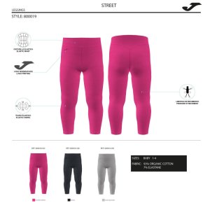 JOMA STREET LONG TIGHTS FUCHSIA