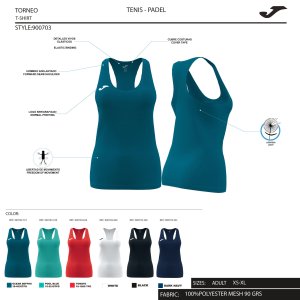JOMA SIENA II TANK TOP WHITE