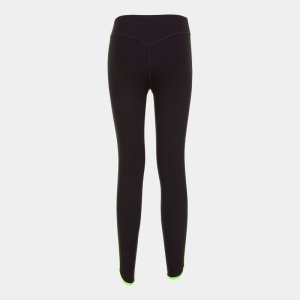 JOMA COMBI TORNEO LONG TIGHTS BLACK FLUOR GREEN