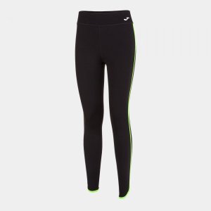 JOMA COMBI TORNEO LONG TIGHTS BLACK FLUOR GREEN