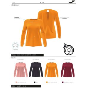 JOMA ORGANIC LONG SLEEVE T-SHIRT ORANGE