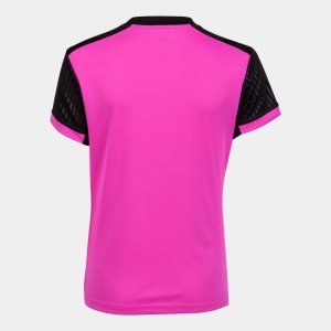 JOMA MONTREAL SHORT SLEEVE T-SHIRT FLUOR PINK BLACK