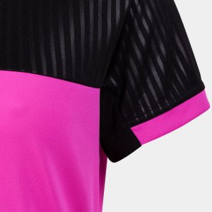JOMA MONTREAL SHORT SLEEVE T-SHIRT FLUOR PINK BLACK