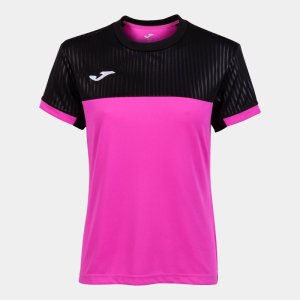 JOMA MONTREAL SHORT SLEEVE T-SHIRT FLUOR PINK BLACK