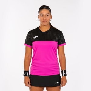 JOMA MONTREAL SHORT SLEEVE T-SHIRT FLUOR PINK BLACK