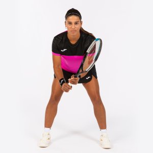 JOMA MONTREAL SHORT SLEEVE T-SHIRT FLUOR PINK BLACK