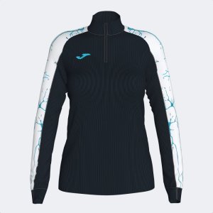 JOMA ELITE IX SWEATSHIRT BLACK WHITE