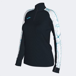JOMA ELITE IX SWEATSHIRT BLACK WHITE