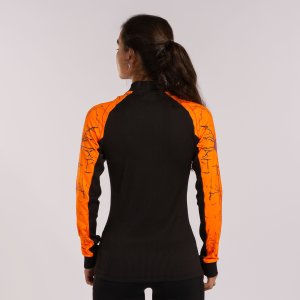 JOMA ELITE IX SWEATSHIRT BLACK ORANGE