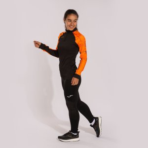 JOMA ELITE IX SWEATSHIRT BLACK ORANGE