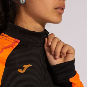 JOMA ELITE IX SWEATSHIRT BLACK ORANGE