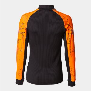 JOMA ELITE IX SWEATSHIRT BLACK ORANGE