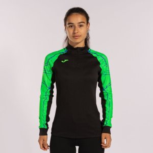 JOMA ELITE IX SWEATSHIRT BLACK FLUOR GREEN