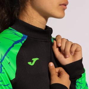JOMA ELITE IX SWEATSHIRT BLACK FLUOR GREEN