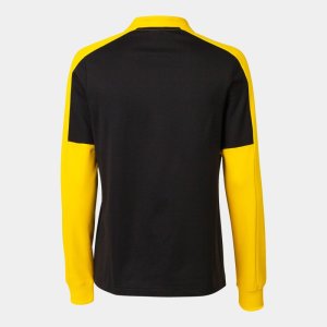 JOMA WOMEN'S ECO CHAMPIONSHIP SWEATSHIRT BLACK YELLOW