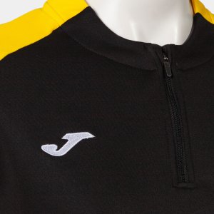 JOMA WOMEN'S ECO CHAMPIONSHIP SWEATSHIRT BLACK YELLOW