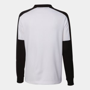 JOMA WOMEN'S ECO CHAMPIONSHIP SWEATSHIRT WHITE BLACK