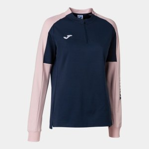 JOMA WOMEN'S ECO CHAMPIONSHIP SWEATSHIRT NAVY PINK