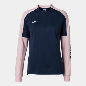 JOMA WOMEN'S ECO CHAMPIONSHIP SWEATSHIRT NAVY PINK