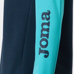 JOMA WOMEN'S ECO CHAMPIONSHIP SWEATSHIRT NAVY FLUOR TURQUOISE