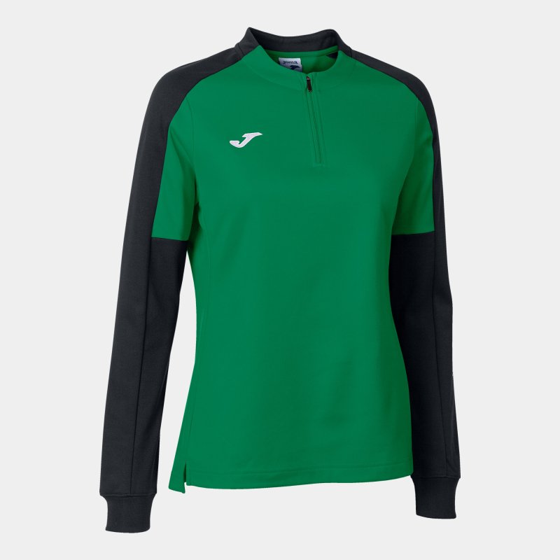 JOMA WOMEN'S ECO CHAMPIONSHIP SWEATSHIRT GREEN BLACK