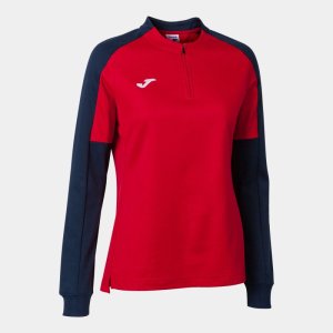 JOMA WOMEN'S ECO CHAMPIONSHIP SWEATSHIRT RED NAVY
