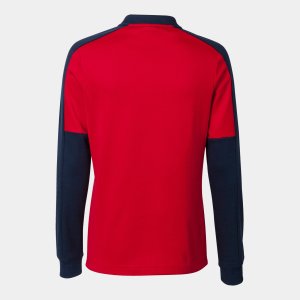 JOMA WOMEN'S ECO CHAMPIONSHIP SWEATSHIRT RED NAVY