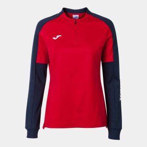 JOMA WOMEN'S ECO CHAMPIONSHIP SWEATSHIRT RED NAVY