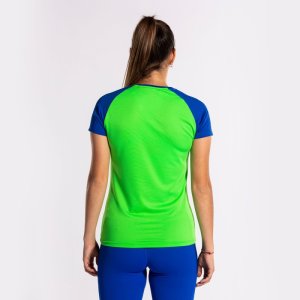 JOMA ELITE X SHORT SLEEVE T-SHIRT FLUOR GREEN ROYAL